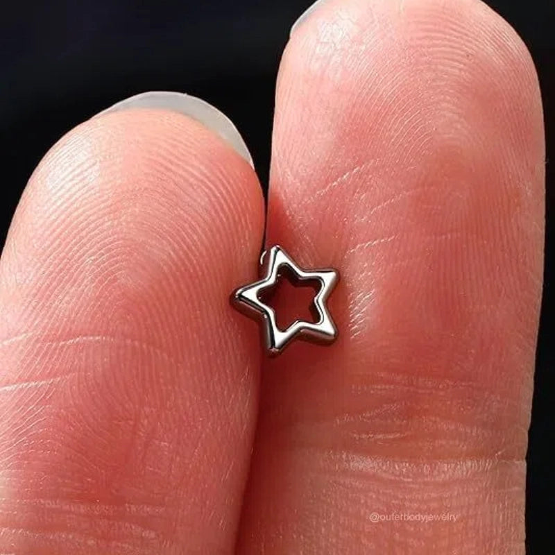 Star-Shaped Tongue Ring