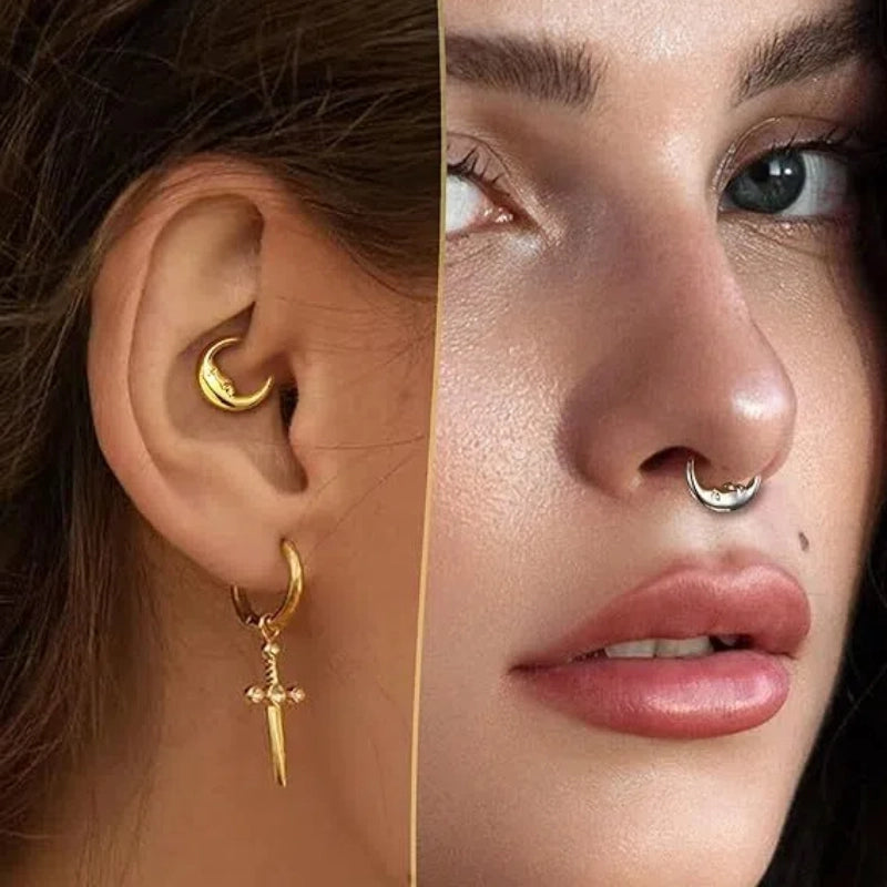Moon Face Septum Clicker