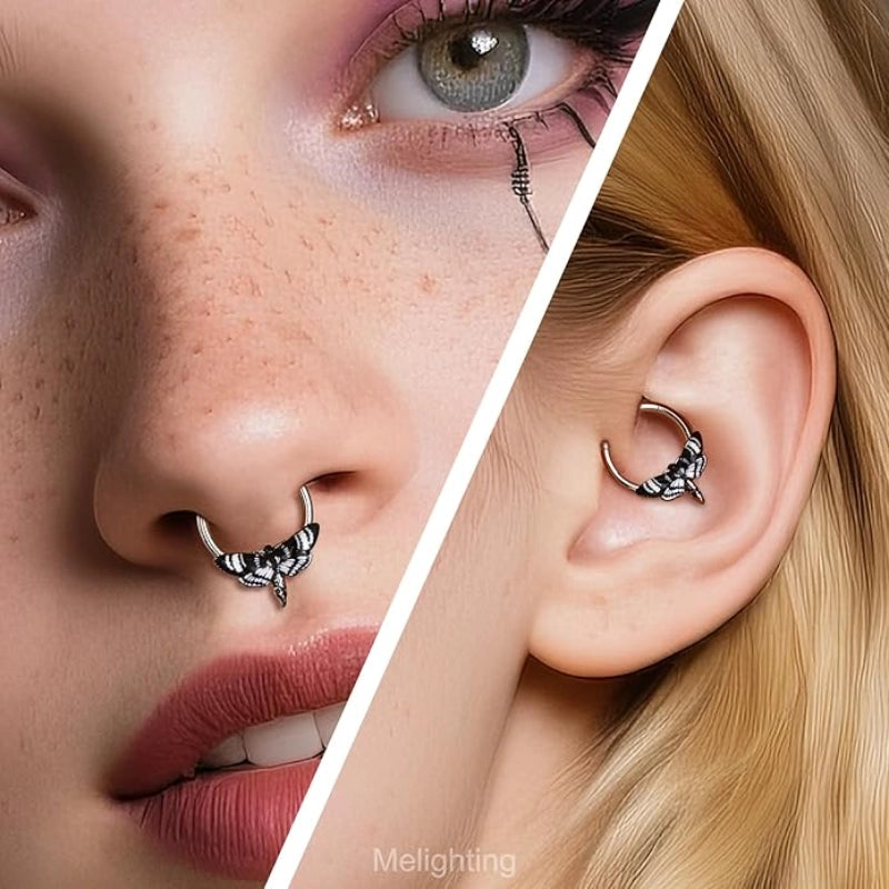 Halloween Moth Septum Ring