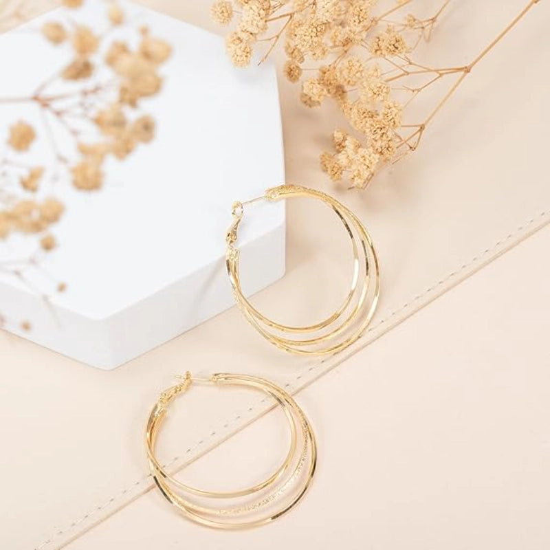 Triple Hoop Earrings