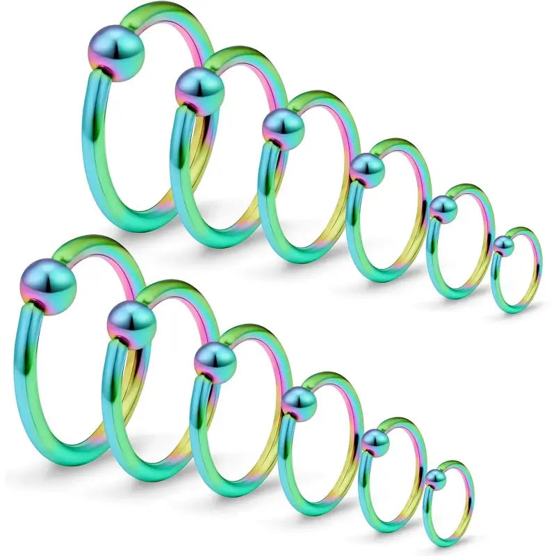 12pcs 16G stainless steel for multiple body piercings