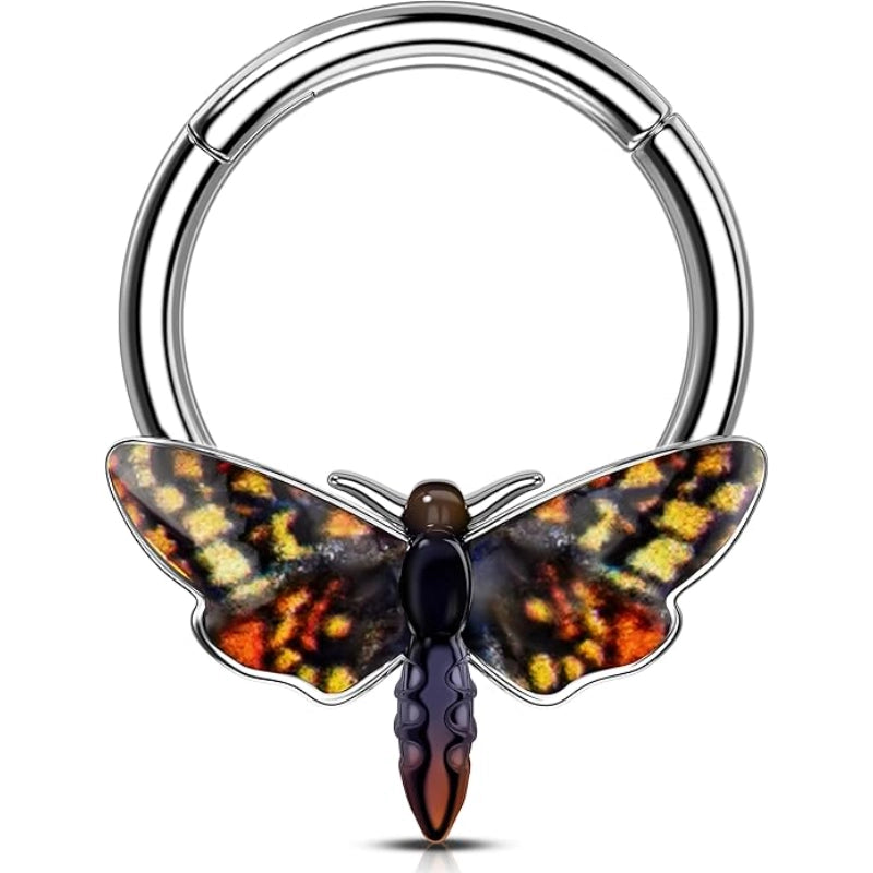 Halloween Moth Septum Ring