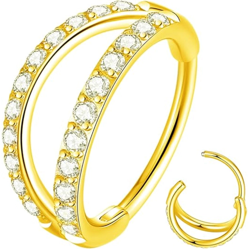 Double Hoop Nose Ring