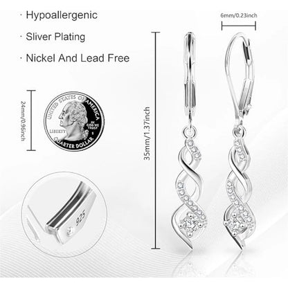 Zircon Drop Earrings