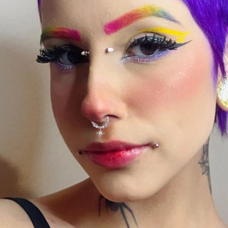 Dangle Star Septum Ring