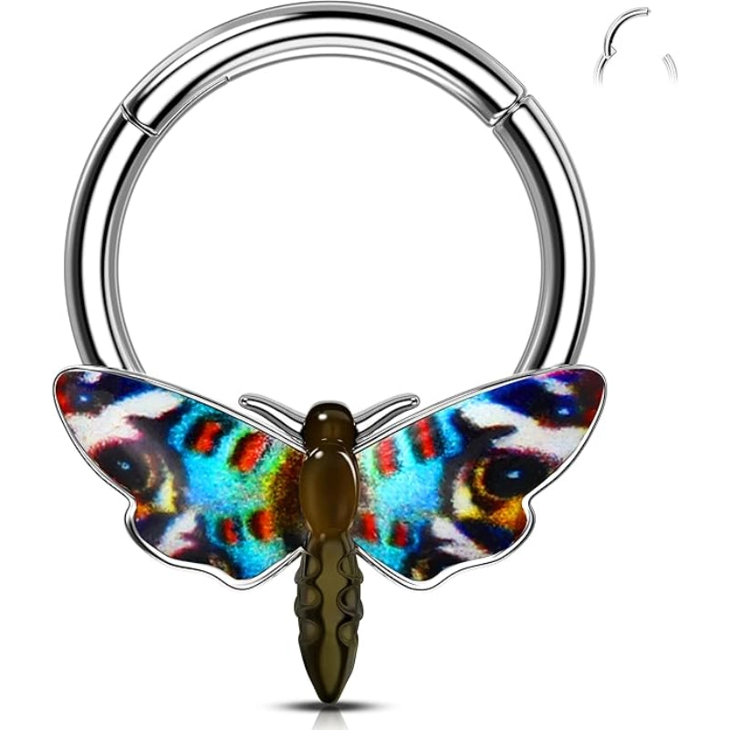 Halloween Moth Septum Ring