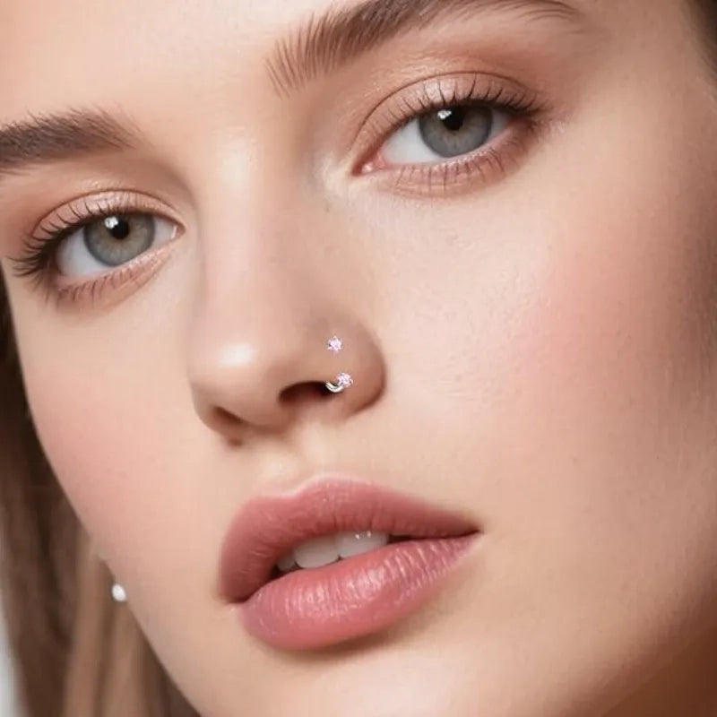 Pink septum ring