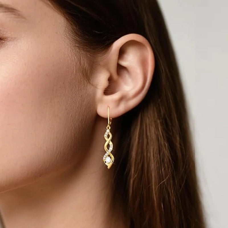 Infinity Drop Dangle Earrings