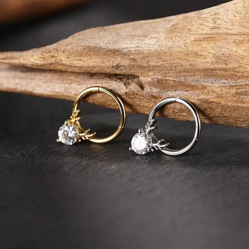 Elk Shape Septum Ring Clicker