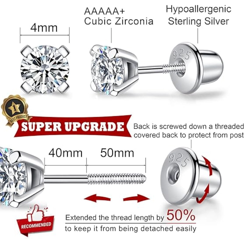 Back Stud Earrings