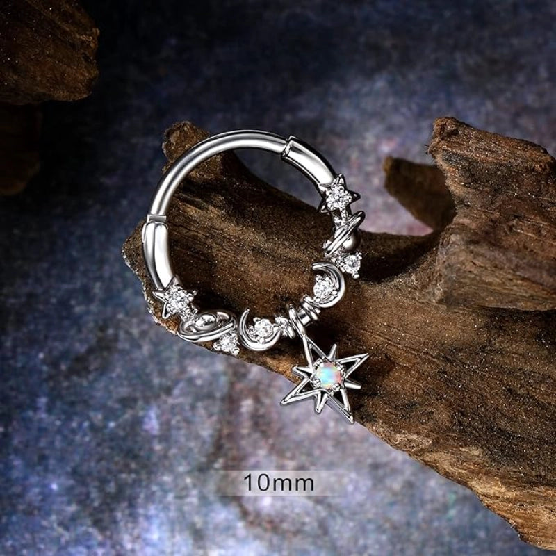 Dangle Star Septum Ring