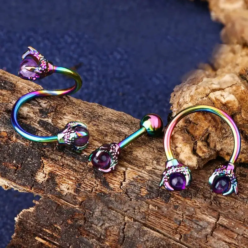 3PCS Cartilage Earrings – Surgical Steel Helix & Tragus Set