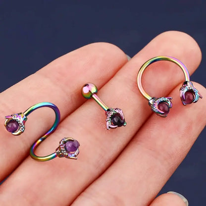 3PCS Cartilage Earrings – Surgical Steel Helix & Tragus Set
