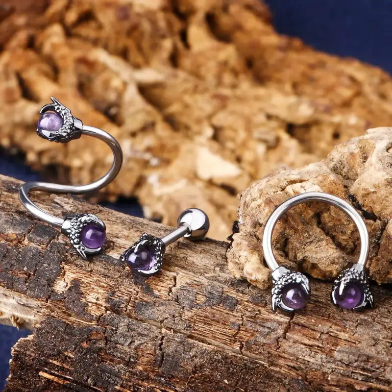 3PCS Cartilage Earrings – Surgical Steel Helix & Tragus Set