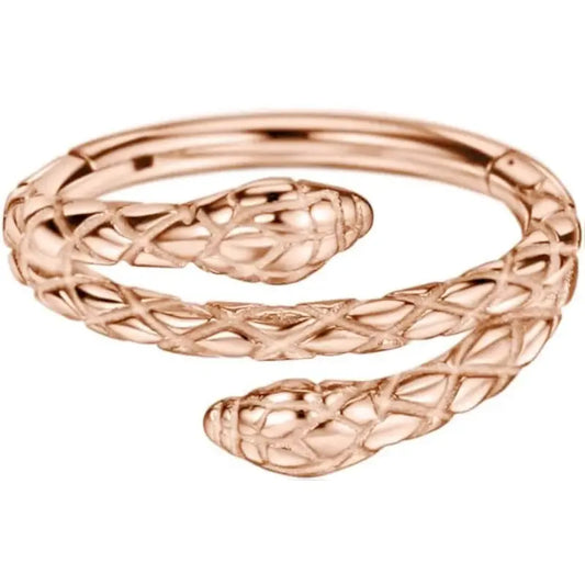 Snake Hoop Earring – 316L Steel for Conch & Cartilage