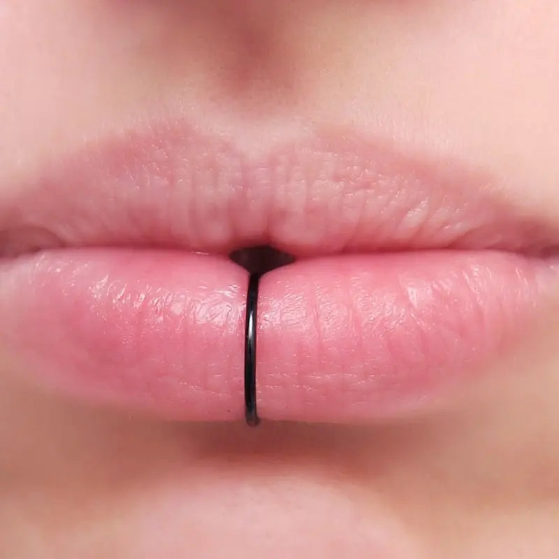 Women's fake nose ring, lip ring, earrings six styles set