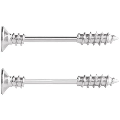14G 2PS Nipple Rings - Anchor, Cuff, Arrow, Screw