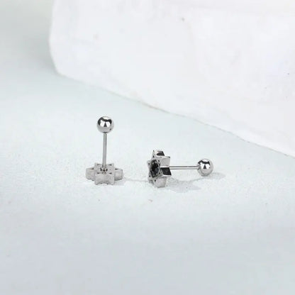 Minimalist Star Ear Studs – 4Pcs Cartilage Piercing Set