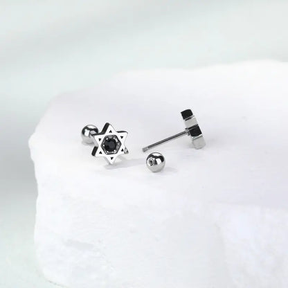 Minimalist Star Ear Studs – 4Pcs Cartilage Piercing Set