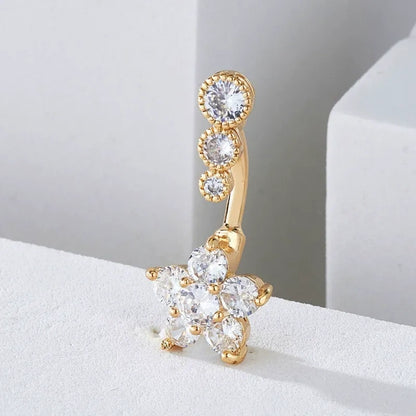 Zirconia Belly Button Ring – Sexy Navel Piercing Accessory