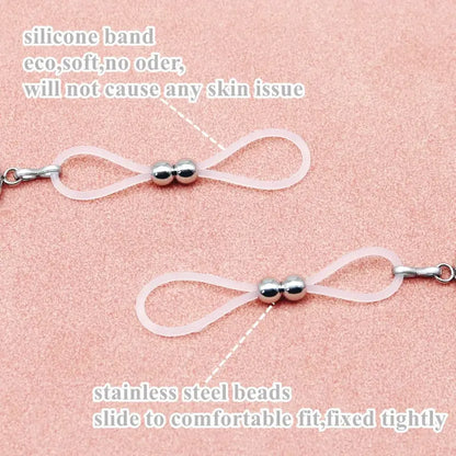 Nipple Chains with Bells – Non-Pierced Ring Style