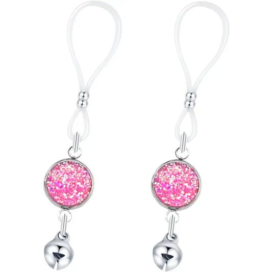 Nipple Chains with Bells – Non-Pierced Ring Style