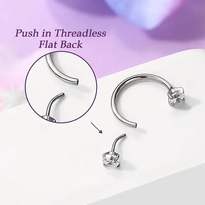 20G Stainless Horseshoe Nose Ring