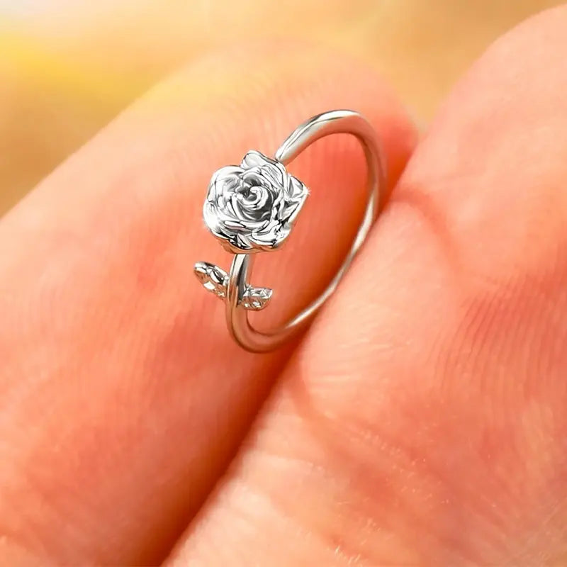 Floral Stainless Steel Nose Ring