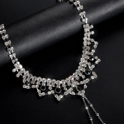 Luxury Rhinestone Nipple Chains with Metal Beads for Women
