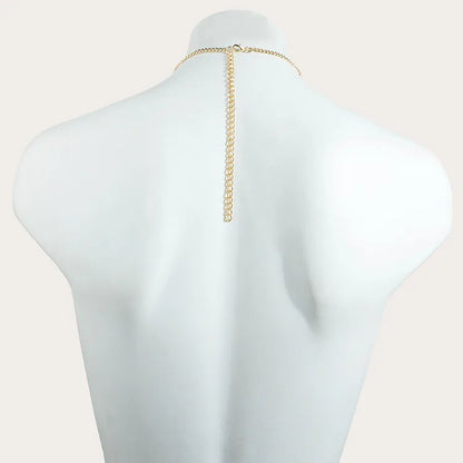 Unique Floral Leather Nipple Chain Breast Jewelry