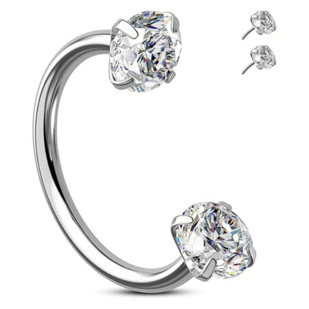 20G Stainless Horseshoe Nose Ring