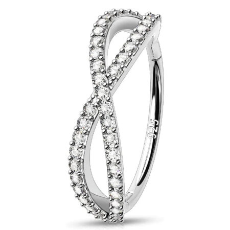Sterling Silver Double Nose Hoop Ring