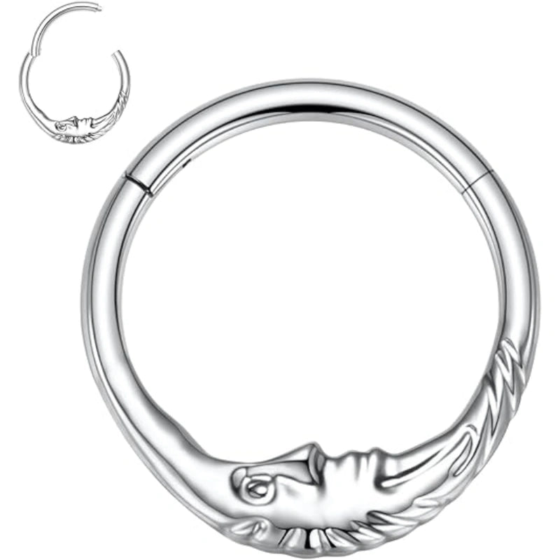 Moon Goddess Gold Septum Ring