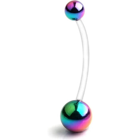 Sporty and elastic colorful pregnancy navel ring