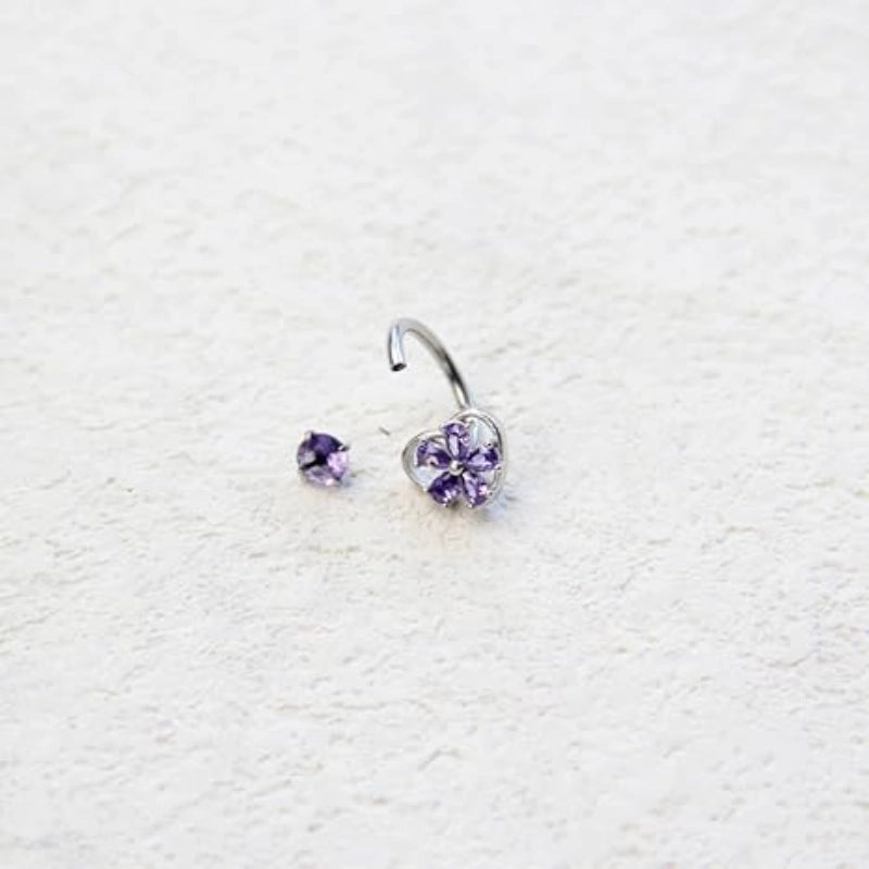 Floral Lip Ring