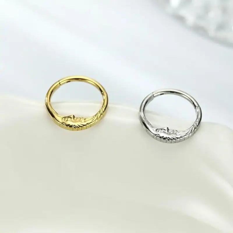 Moon Goddess Gold Septum Ring