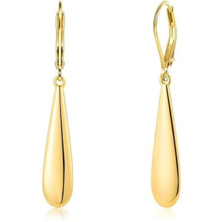 Long Teardrop Dangle Earrings