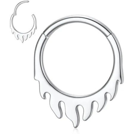 Gold Fire Design CZ Septum Ring