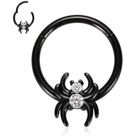 Spider Shape Septum Ring Clicker