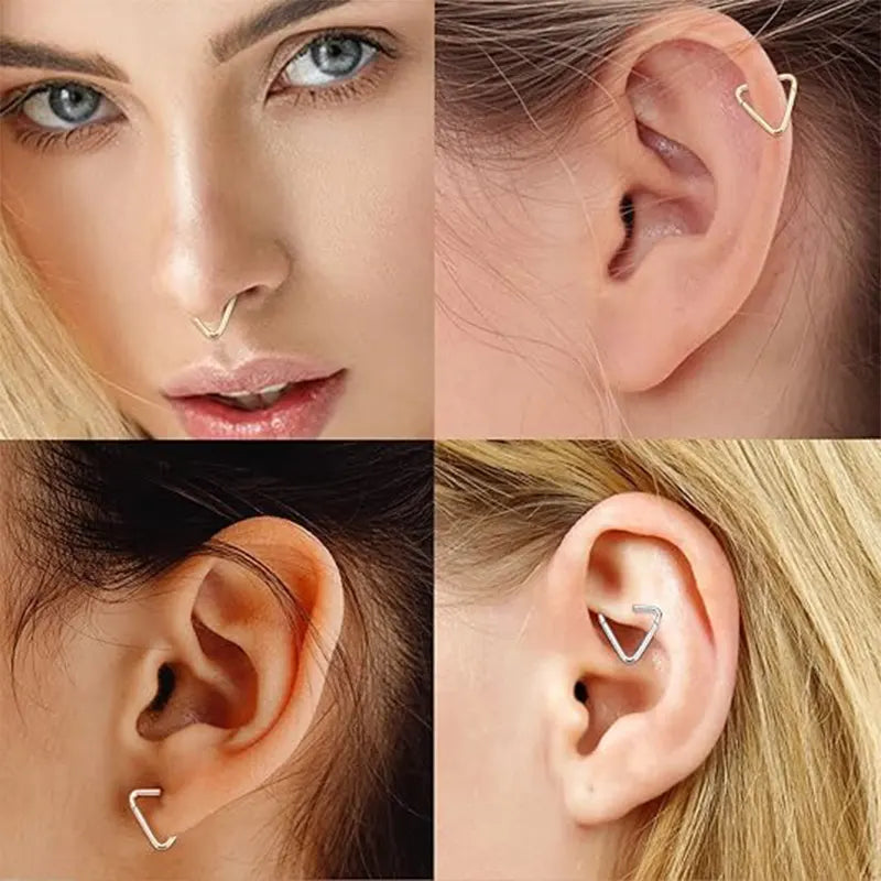 316L Triangle Open Ring 1.2*8