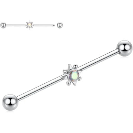 316L Solar System Industrial Bar 1.6*38*5*5 Silver White Zirconia