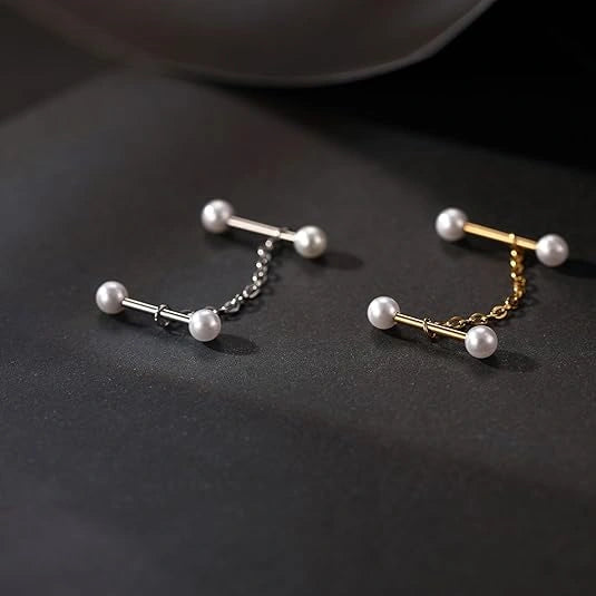 Pearl Chain Cartilage Earring