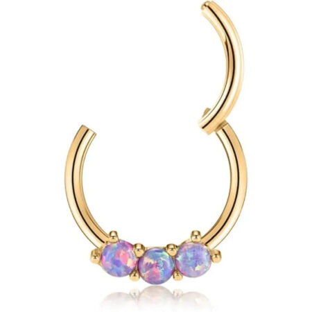 Opal Septum Ring Clicker