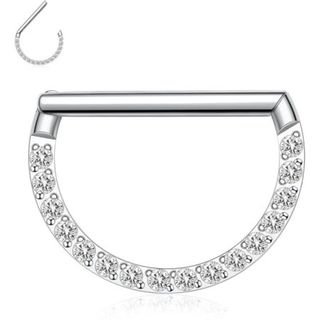 Semi-Circle Septum Clicker Ring