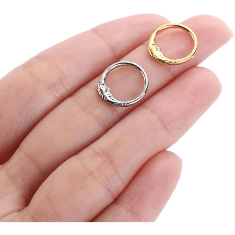 Moon Goddess Gold Septum Ring