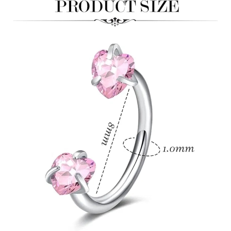 Pink zircon set