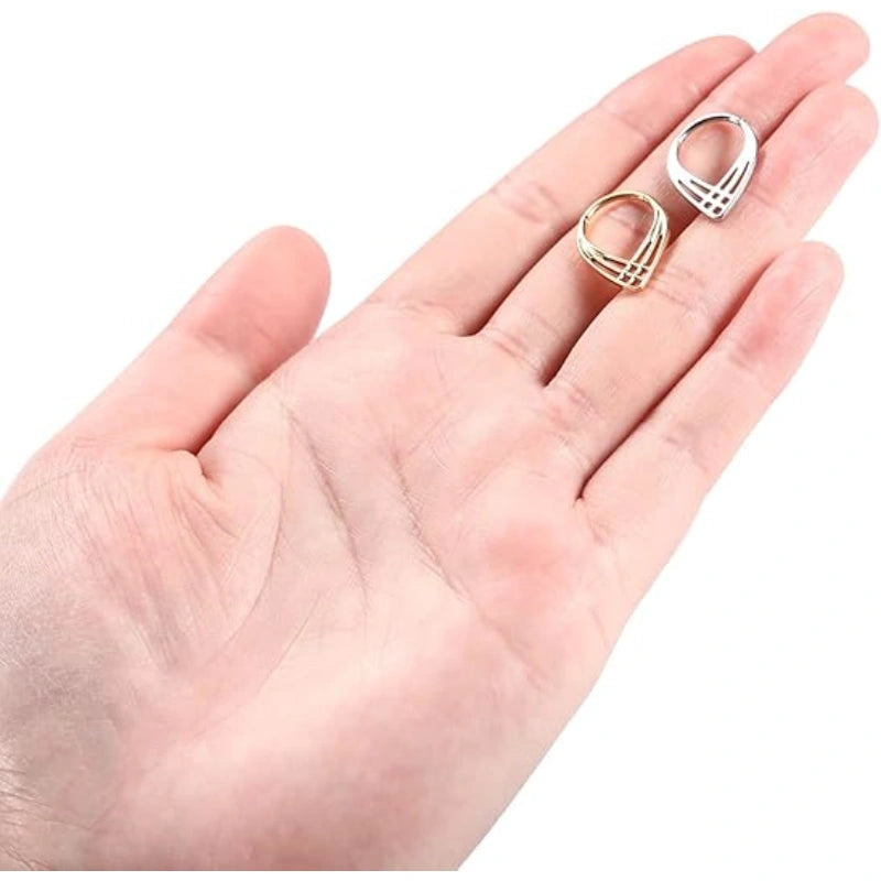 Water Droplets Hollow Septum Ring Clicker