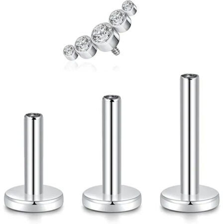G23/A Row of Zircon Stones+1.2*6/8/10/Base/Silver