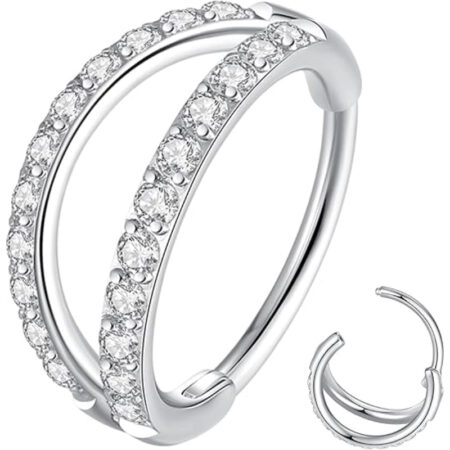 Double Hoop Nose Ring