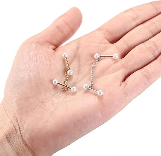 Pearl Chain Cartilage Earring